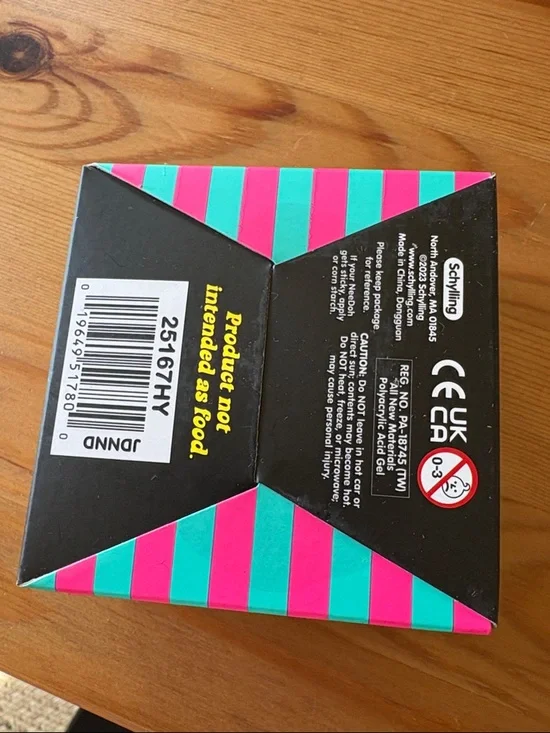 Needoh Jelly Donut Squishy Toy - Purple with Pink Drizzle - Picture 2 of 5